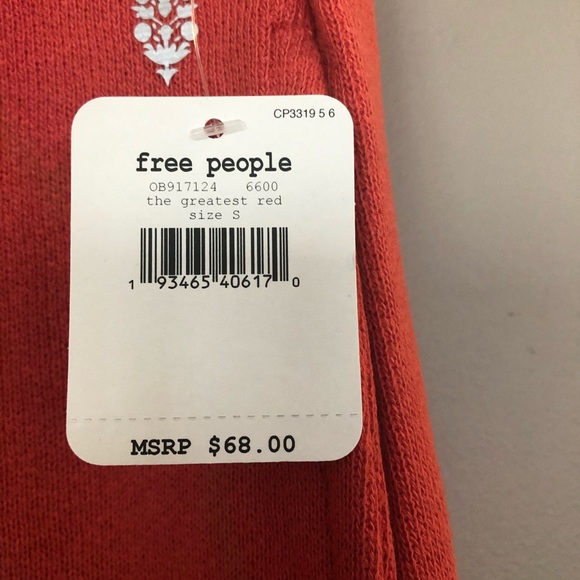 Free People Movement Red Reyes Crop Sweatpants - Picture 6 of 10